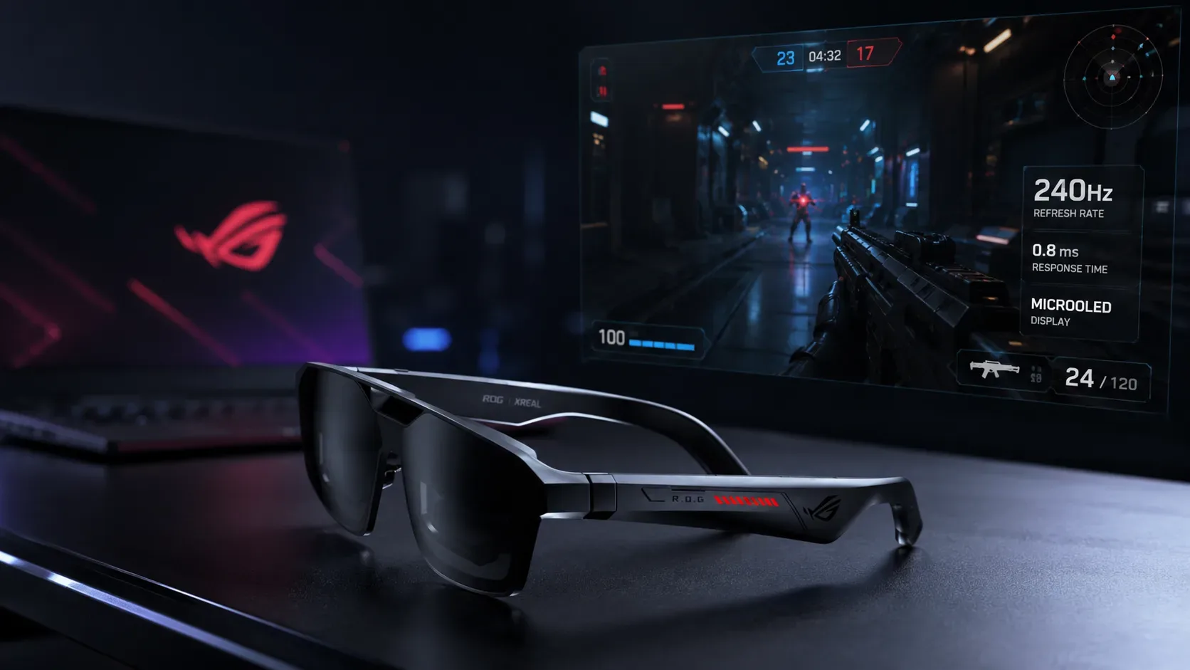 ASUS ROG and XREAL Drop 240Hz Gaming AR Glasses for Competitive Players