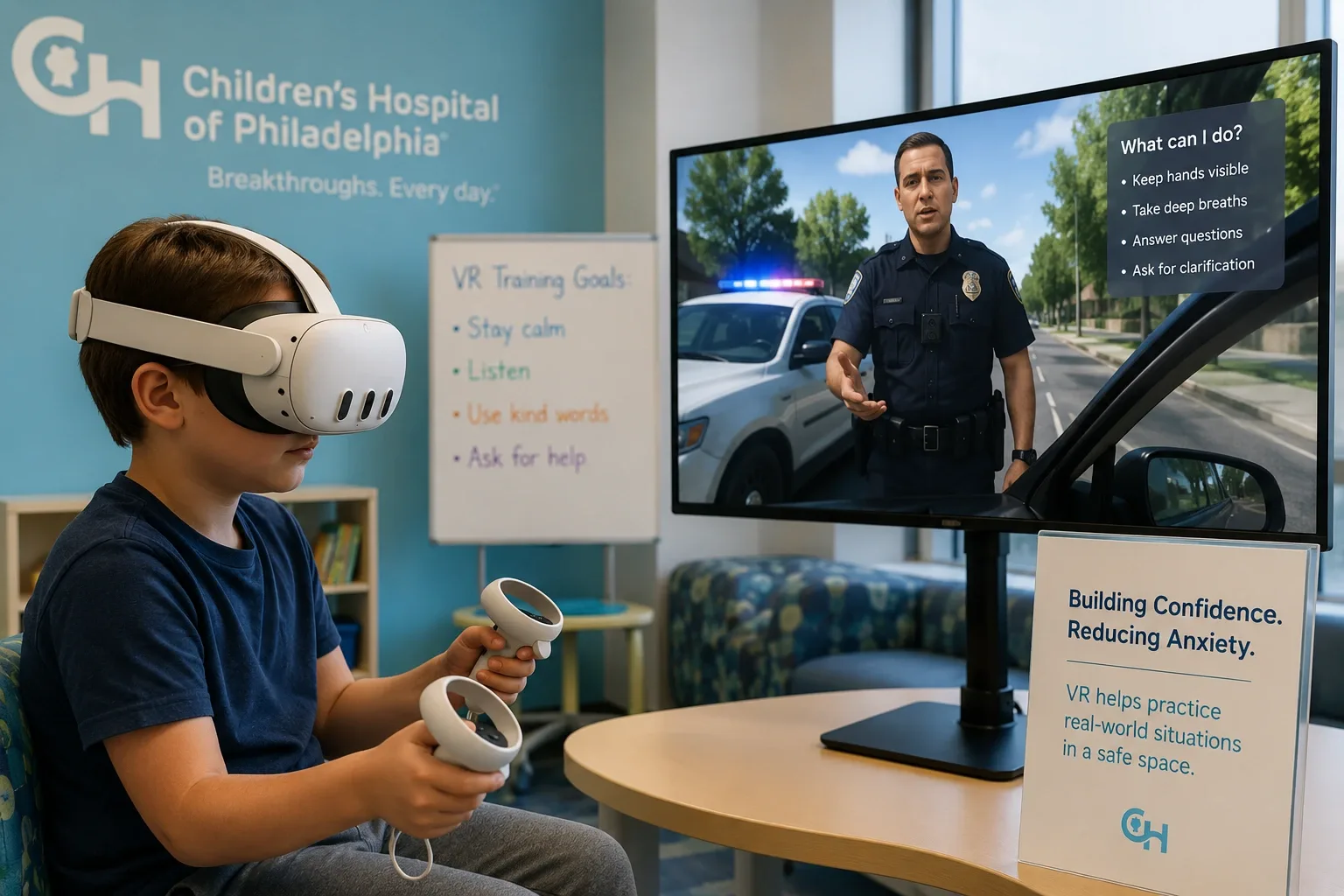 Children's Hospital of Philadelphia Uses VR to Help Autistic People Practice Police Encounters