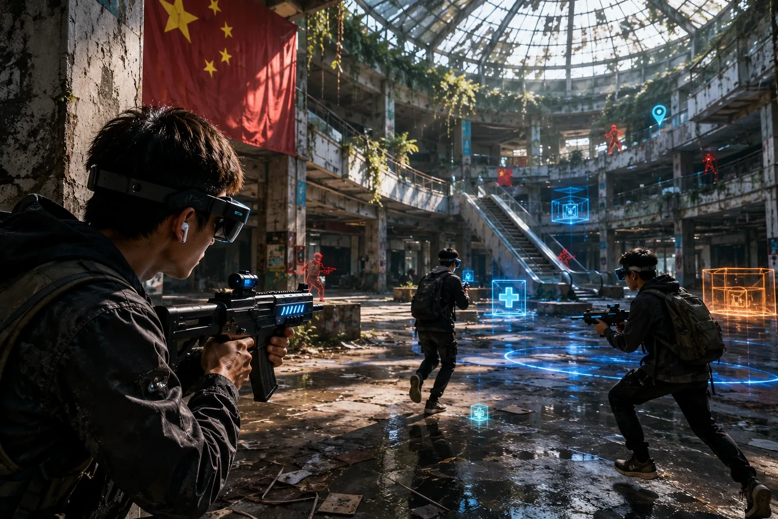 China's Gen Z Turns Dead Malls Into Massive AR Battle Royale Arenas