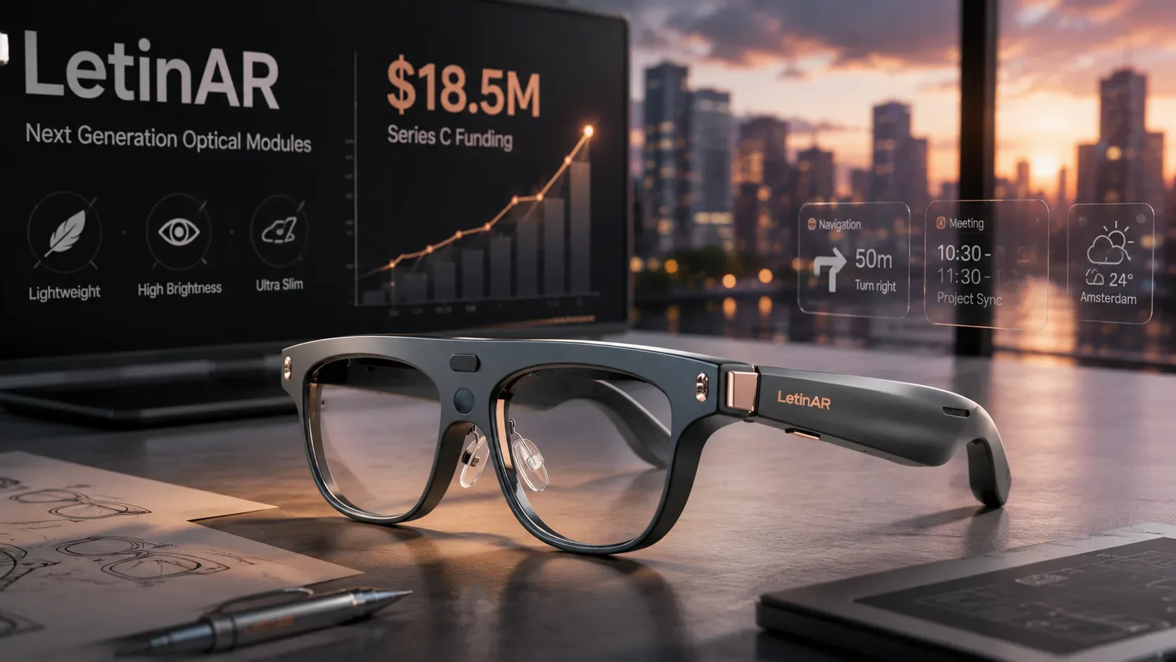 LetinAR Secures $18.5M to Scale Smart Glasses Optical Tech