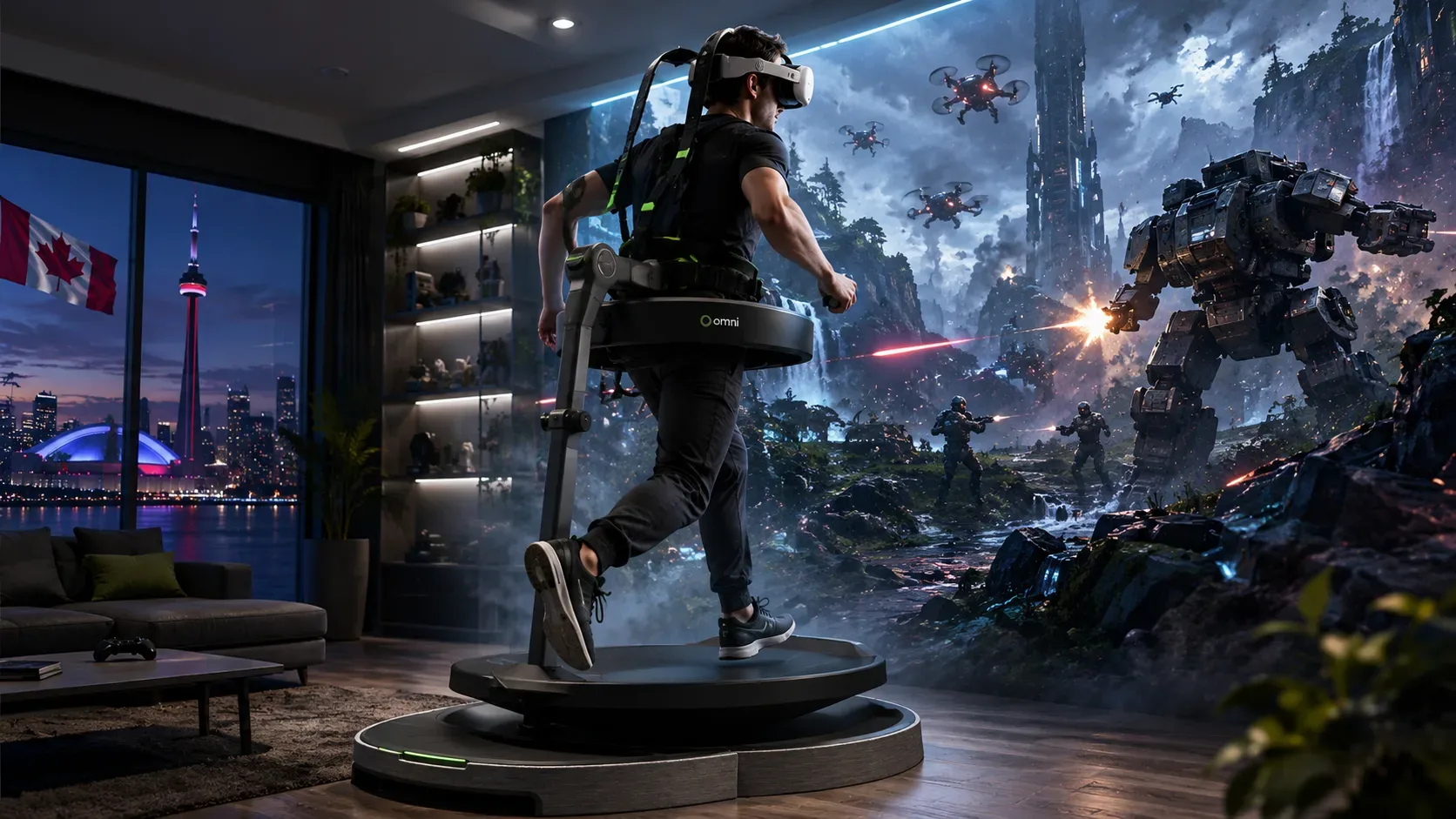 Virtuix Omni One VR Treadmill Finally Lands in Canada